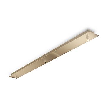 Rosone Lineare All In Metallo Ottone 3 Luci