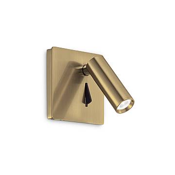 Applique Moderna Lite Metallo Ottone Led 3W 3000K Luce Calda Applique Moderna Lite Metallo Ottone Led 3W 3000K Luce Calda
