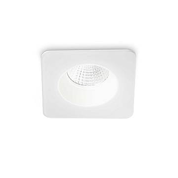 Faretto Incasso Moderno Square Room-65 Alluminio Bianco Led 8W 3000K