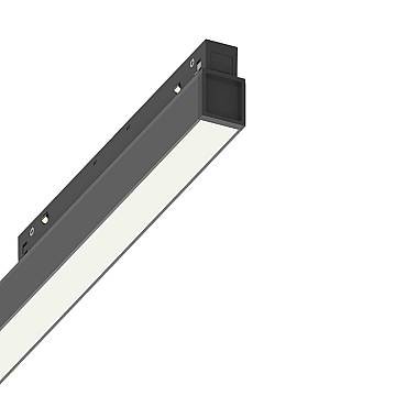 Supporto Lineare Binario On-Off Ego Wide Alluminio Nero Led 26W 3000K Luce Calda Supporto Lineare Binario On-Off Ego Wide Alluminio Nero Led 26W 3000K Luce Calda