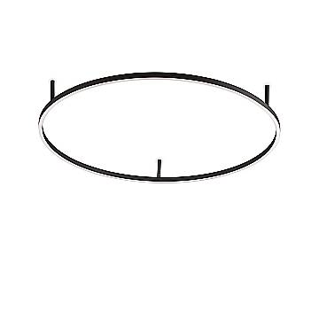Plafoniera Moderna Oracle Alluminio-Materie Plastiche Nero Led 55W 3000K