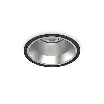 Faretto Incasso Off Alluminio Nero Led 28W 3000K Luce Calda