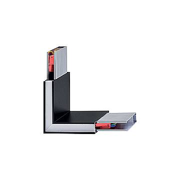 Lampada Angolare Corner Alluminio Nero Led 4W 4000K Luce Naturale