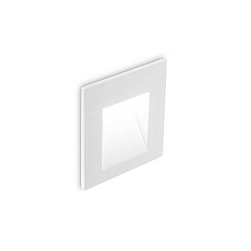 Corpo Luce Incasso Alluminio Bianco Led 2W 3000K Luce Calda Corpo Luce Incasso Alluminio Bianco Led 2W 3000K Luce Calda