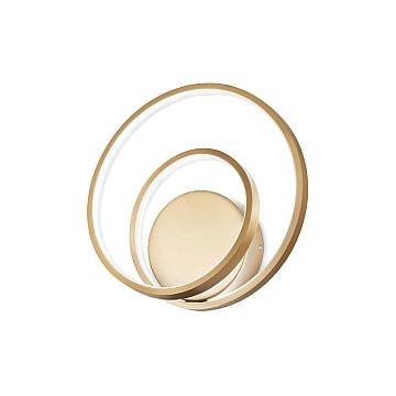 Applique Moderna On-Off Oz Metallo Ottone Led 28W 3000K Luce Calda Applique Moderna On-Off Oz Metallo Ottone Led 28W 3000K Luce Calda