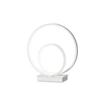 Lampada Da Scrivania-Ufficio Moderna Oz Metallo Bianco Led 23W 3000K Luce Calda Lampada Da Scrivania-Ufficio Moderna Oz Metallo Bianco Led 23W 3000K Luce Calda