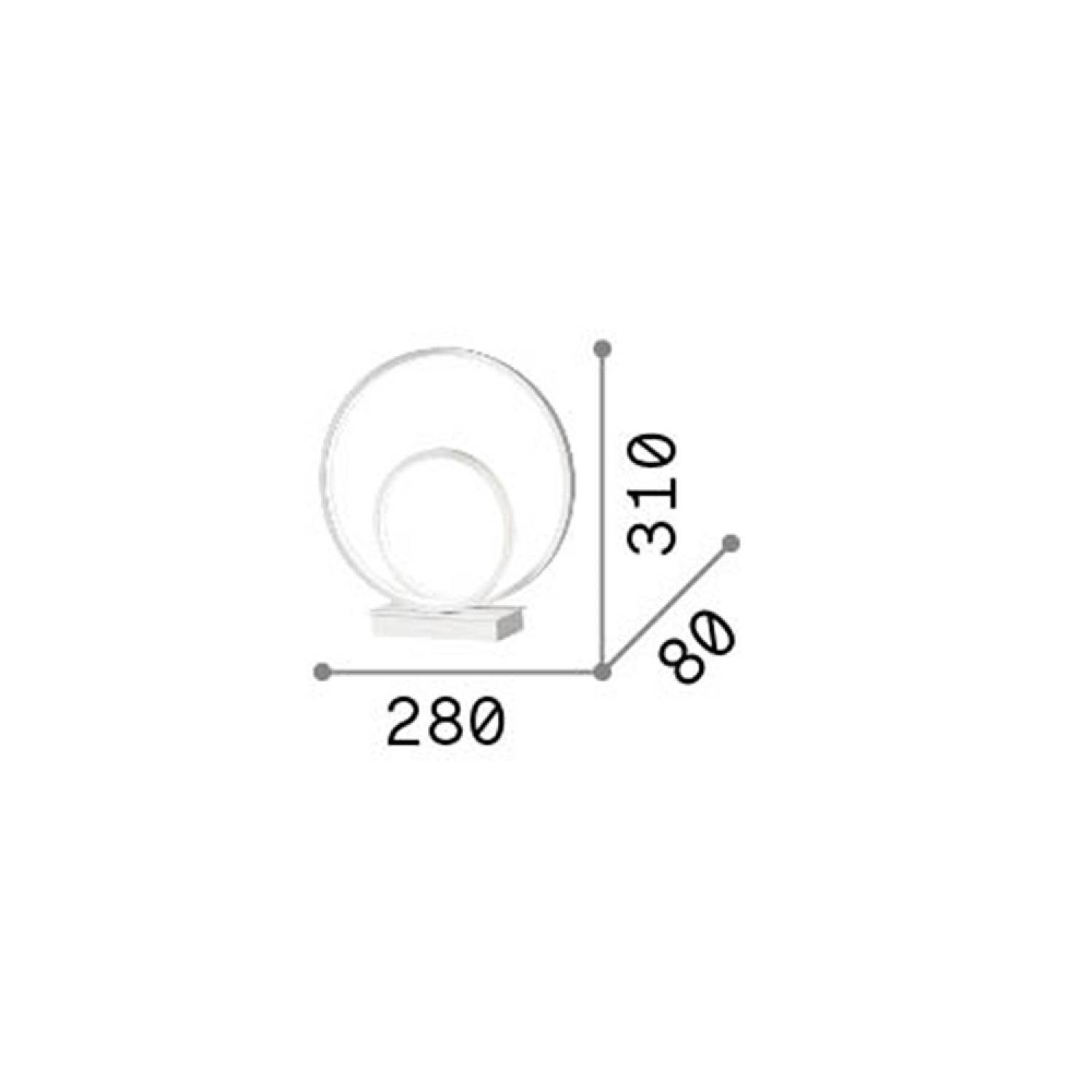 Lampada Da Scrivania-Ufficio Moderna Oz Metallo Ottone Led 23W 3000K Luce Calda 269498