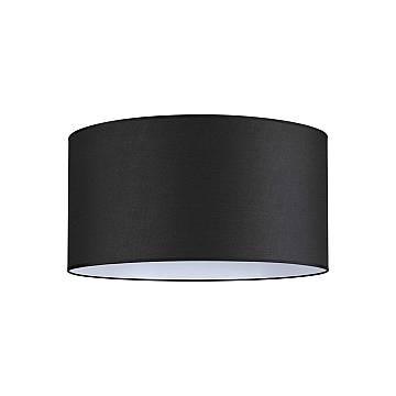 Paralume Cilindro Set Tessuto Nero D70