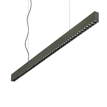Lampada Lineare Office Alluminio Nero Led 30W 3000K Luce Calda Lampada Lineare Office Alluminio Nero Led 30W 3000K Luce Calda