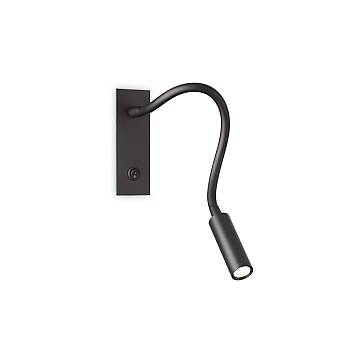 Applique Moderna Io Metallo Nero Led 3W 3000K Luce Calda Applique Moderna Io Metallo Nero Led 3W 3000K Luce Calda