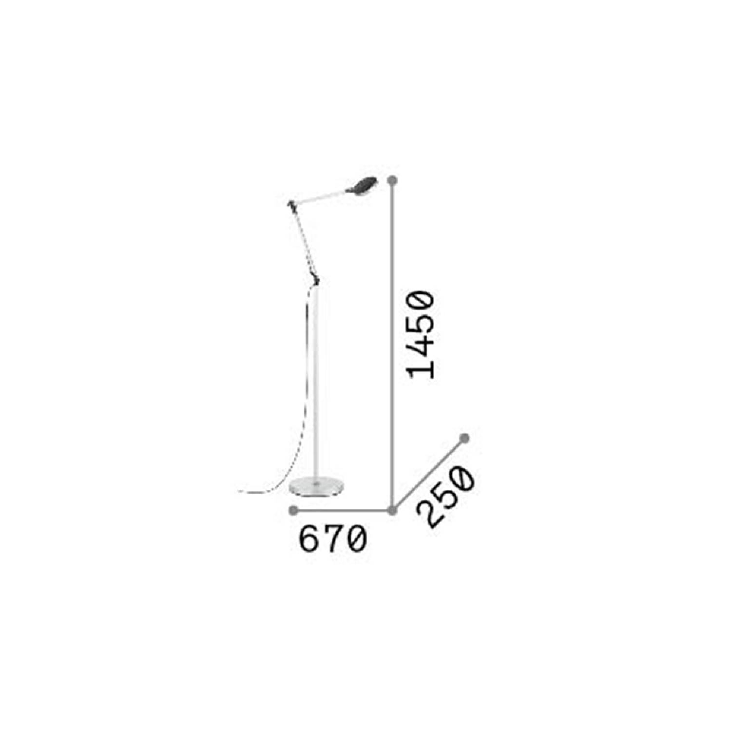 Piantana Moderna Futura Alluminio-Materie Plastiche Bianco Led 12,5W 4000K 272085