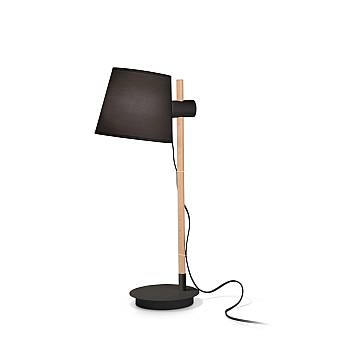 Lampade Da Scrivania-Ufficio Industrial-Minimal Axel Legno Nero 1 Luce E27 Lampade Da Scrivania-Ufficio Industrial-Minimal Axel Legno Nero 1 Luce E27