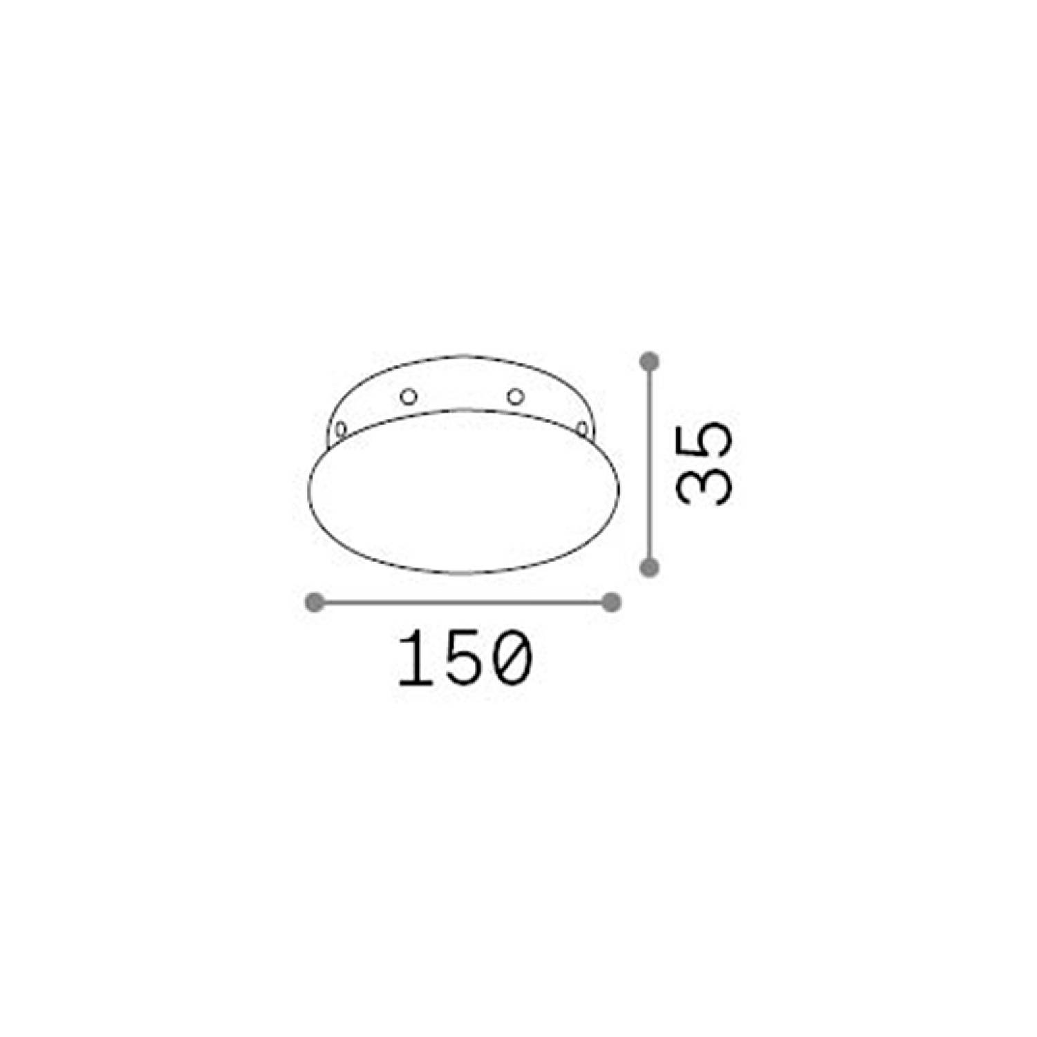 Rosone Magnetico All In Metallo Cromo 8 Luci 272436