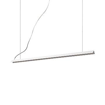 Sospensione Moderna V-Line Metallo Bianco Led 20W 3000K Luce Calda