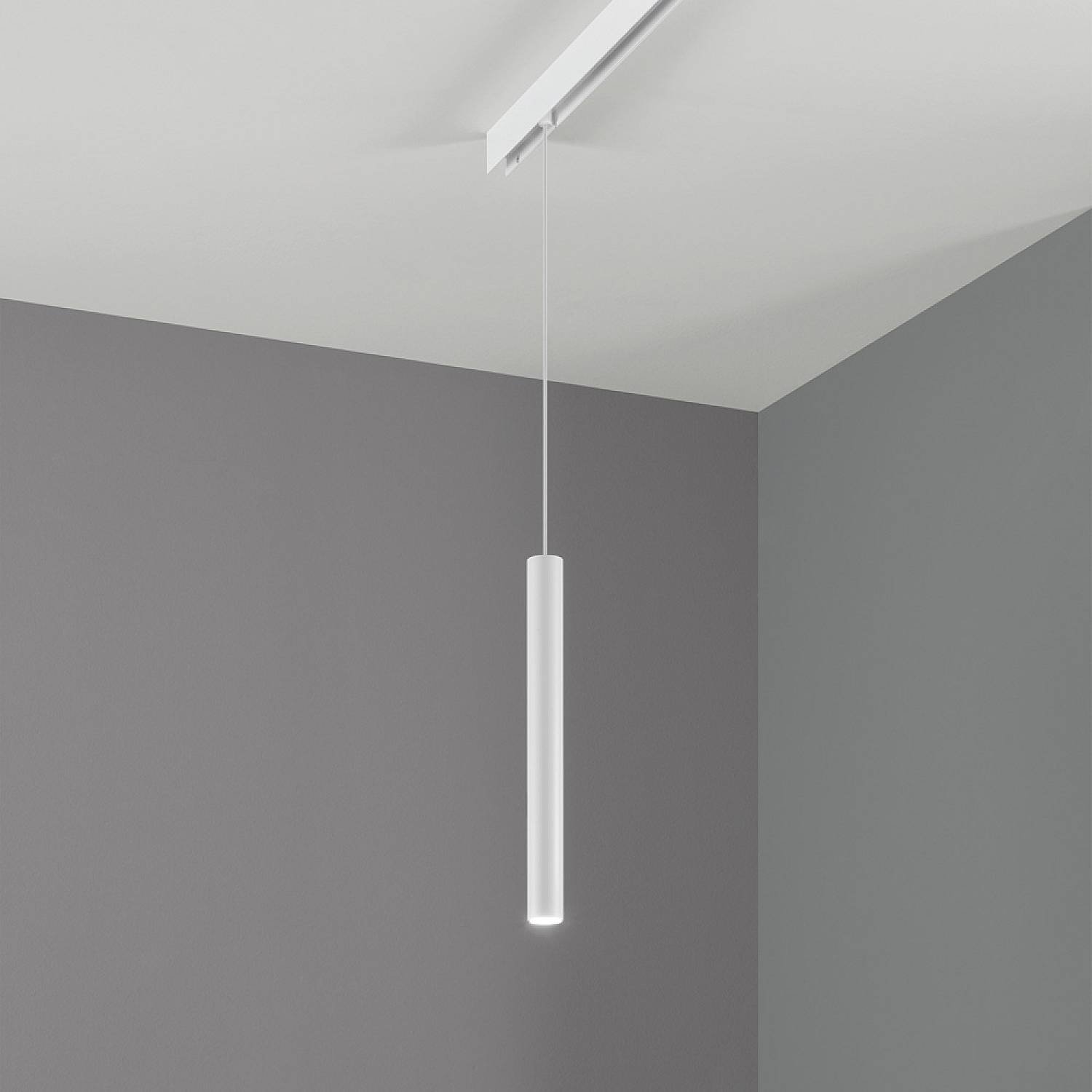 Pendente Tubolare On-Off Ego Alluminio Bianco Led 12W 3000K Luce Calda 282879