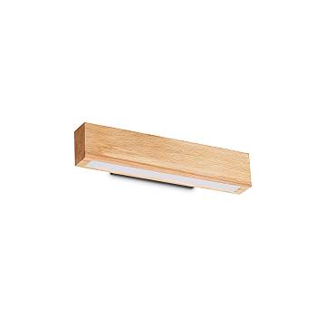 Applique Industrial-Minimal Craft Legno Marrone Led 13W 3000K Luce Calda