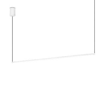 Sospensione Industrial-Minimal Essence Metallo Bianco Led 20W 3000K Luce Calda
