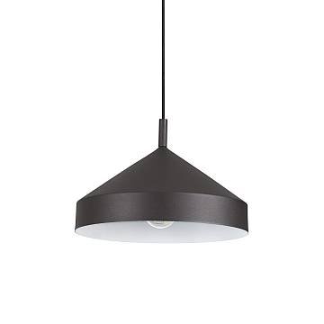 Sospensione Industrial-Minimal Yurta Metallo Nero 1 Luce E27 D30 Sospensione Industrial-Minimal Yurta Metallo Nero 1 Luce E27 D30