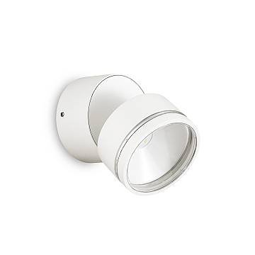 Applique Moderna Round Omega Metallo Bianco Led 7W 3000K Luce Calda