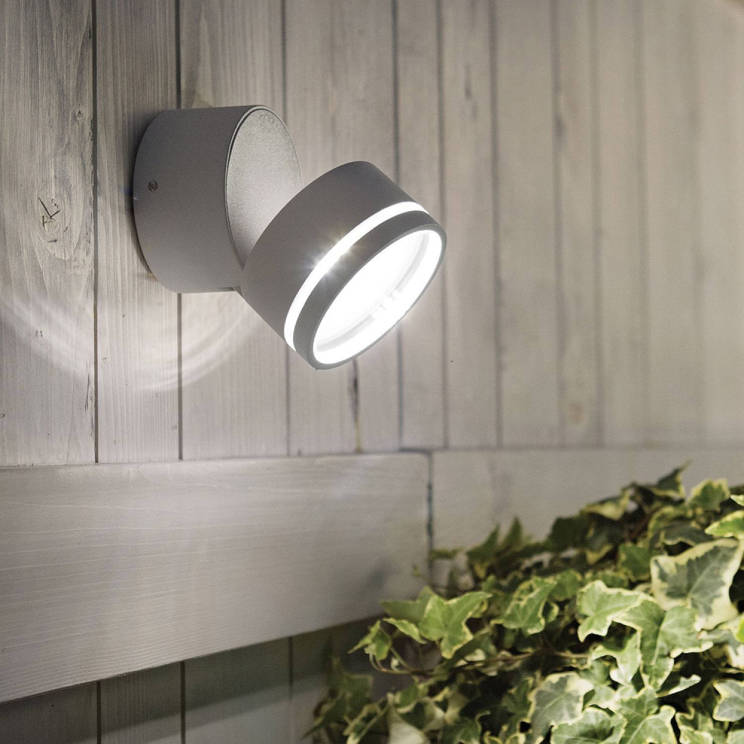 Applique Moderna Round Omega Metallo Bianco Led 7W 3000K Luce Calda 285474