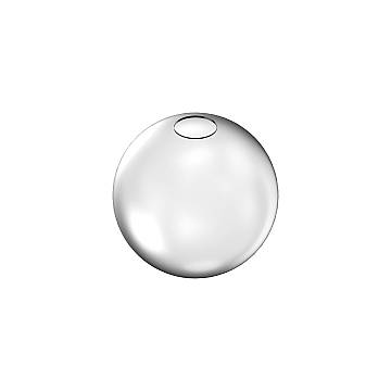 Rosone Contemporaneo Rubber Metallo Bianco Grande