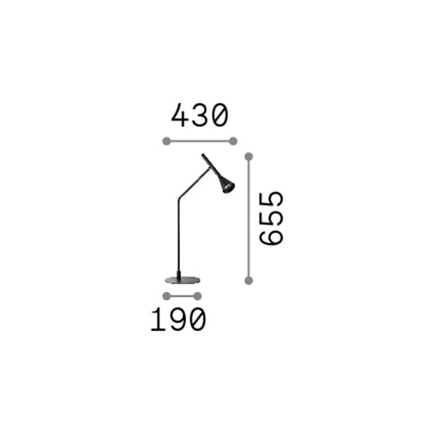 Lampada Da Scrivania Moderna Diesis Metallo Ottone Led 6,5W 3000K 291109
