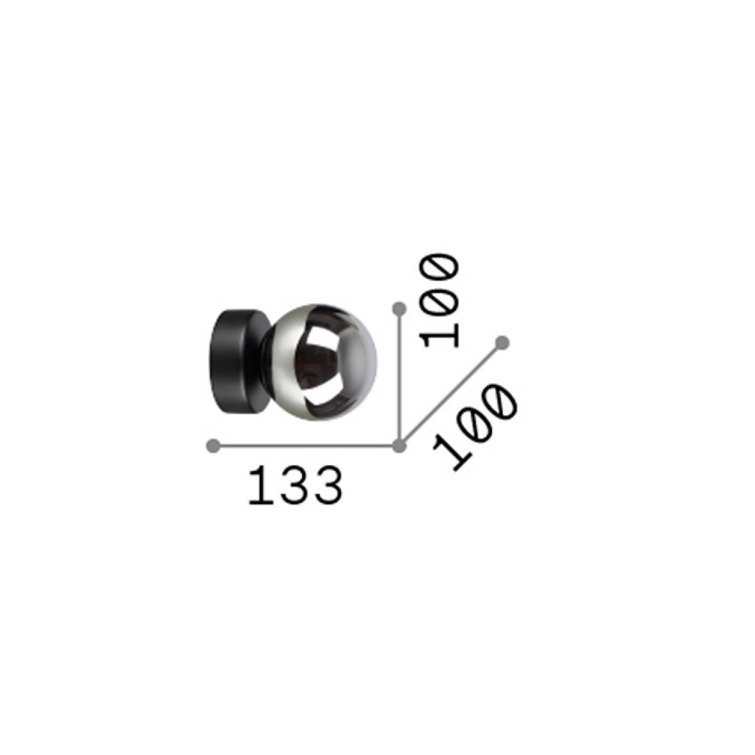 Applique Contemporanea Perlage Metallo Ottone 1 Luce 3W 3000K Luce Calda 292410