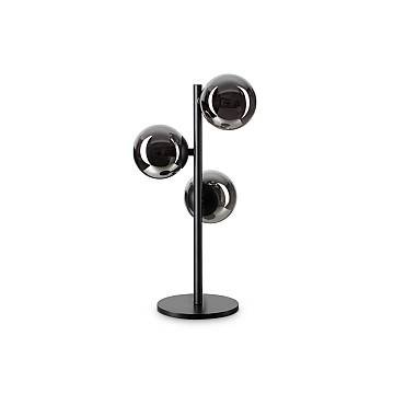 Lampada Da Scrivania Contemporanea Perlage Metallo Nero 3 Luci G9 3W 3000K Lampada Da Scrivania Contemporanea Perlage Metallo Nero 3 Luci G9 3W 3000K