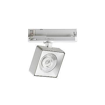 Proiettore Square Pov Metallo Bianco 1 Luce 22W 3000K Luce Calda