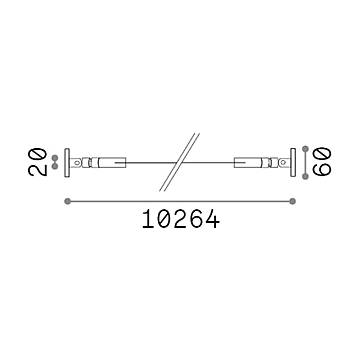 Nastro Flessibile Tesi Alluminio Cromo 10M