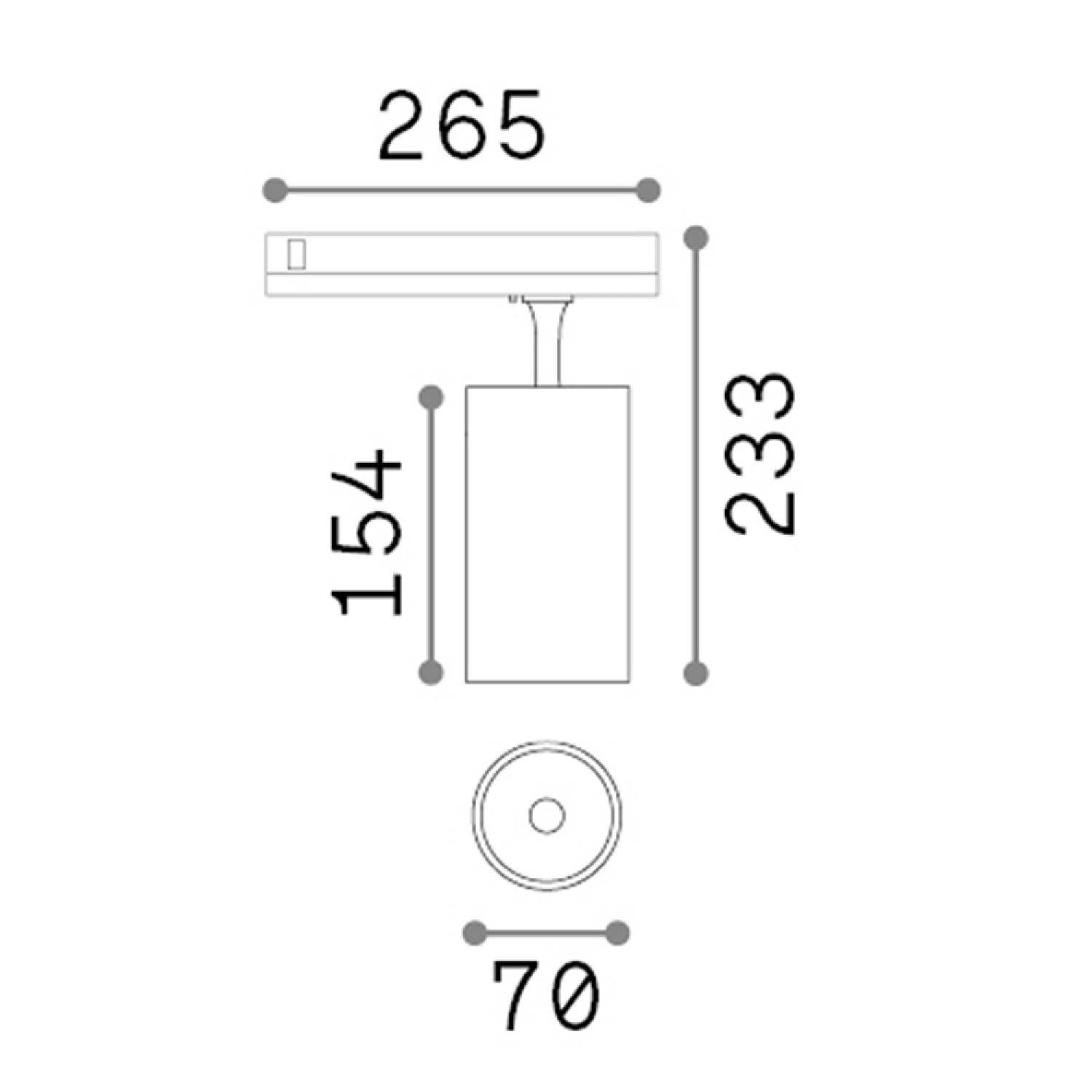 Proiettore Fox Alluminio-Materie Plastiche Bianco Led 25W 3000K Cri90 1-10V 302607