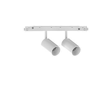 Proiettore Regolabile Ego Alluminio Bianco 2 Luci Led 16W 3000K 1-10V Proiettore Regolabile Ego Alluminio Bianco 2 Luci Led 16W 3000K 1-10V