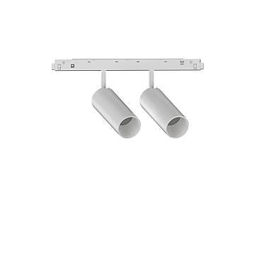Proiettore Regolaile Ego Alluminio Bianco 2 Luci 24W 3000K Luce Calda 1-10W Proiettore Regolaile Ego Alluminio Bianco 2 Luci 24W 3000K Luce Calda 1-10W
