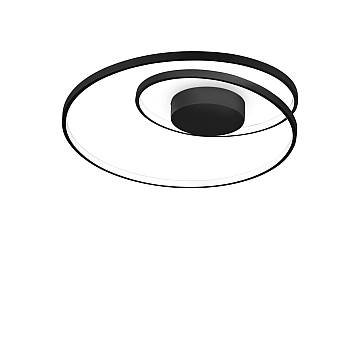 Plafoniera Moderna Dali Oz Metallo Nero Led 48W 3000K Luce Calda Plafoniera Moderna Dali Oz Metallo Nero Led 48W 3000K Luce Calda