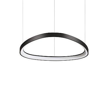 Lampadario A Sospensione Contemporaneo Gemini Metallo Nero Led 48W 3000K Ip20