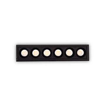 Faretto Incasso Contemporaneo Lika Alluminio Nero Led 10W 3000K Ip20