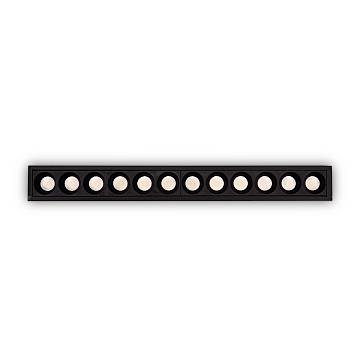 Faretto Incasso Contemporaneo Lika Alluminio Nero Led 19W 3000K Ip20