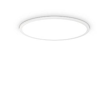 Plafoniera Moderna Fly Slim Alluminio-Plastiche Bianco Led 53W 4000K D60Cm
