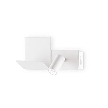 Applique Moderna Komodo-2 Metallo Bianco Led 4,5W 3000K Luce Calda Applique Moderna Komodo-2 Metallo Bianco Led 4,5W 3000K Luce Calda