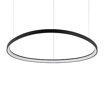 Sospensione Moderna Gemini Nero Led 80W 3000K Luce Calda