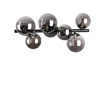 Plafoniera Contemporanea Perlage Metallo Nero 6 Luci G9 15W 3000K Ip20 Plafoniera Contemporanea Perlage Metallo Nero 6 Luci G9 15W 3000K Ip20