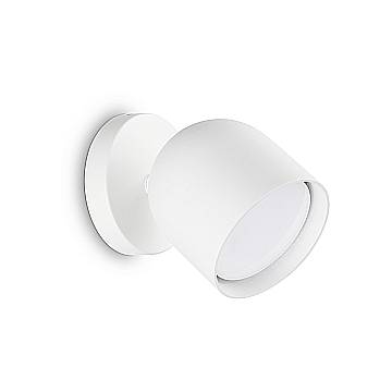 Applique Da Parete Contemporaneo Dodo Metallo Bianco 1 Luce Gx53 15W 3000K Ip20
