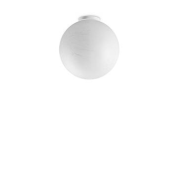 Plafoniera Contemporanea Carta Metallo Bianco 1 Luce E27 25W Ip20