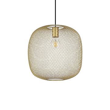 Lampadario A Sospensione Contemporaneo Net Metallo Oro 1 Luce E27 42W