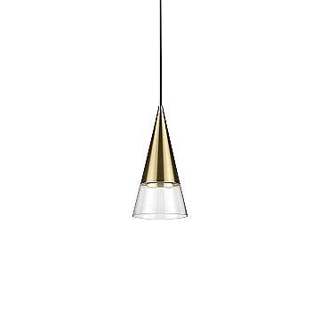 Ideal Lux Sospensione moderna Cono 1 luce GU10 ottone vetro metallo Ideal Lux Sospensione moderna Cono 1 luce GU10 ottone vetro metallo
