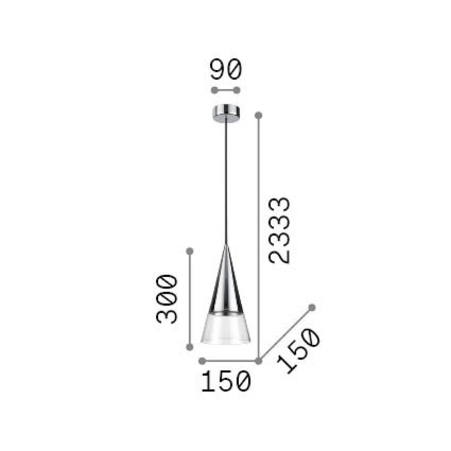 Lampada A Sospensione Cono 1 Luce Gu10 Ottone 321479