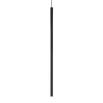 Lampadario Contemporaneo Ultrathin Metallo Nero Led 12W 3000K Ip20