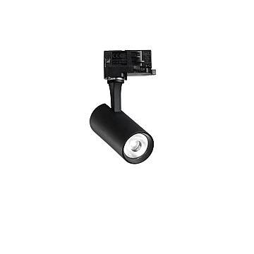 Illuminazione A Binario Contemporaneo Fox Alluminio Nero Led 8W 4000K Ip20 Illuminazione A Binario Contemporaneo Fox Alluminio Nero Led 8W 4000K Ip20