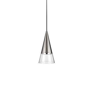 Ideal Lux Sospensione moderna Cono 1 luce GU10 nichel metallo Ideal Lux Sospensione moderna Cono 1 luce GU10 nichel metallo