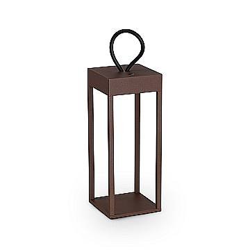 Ideal Lux lampada da tavolo Enya 1 luce LED integrato IP54 coffee metallo Ideal Lux lampada da tavolo Enya 1 luce LED integrato IP54 coffee metallo